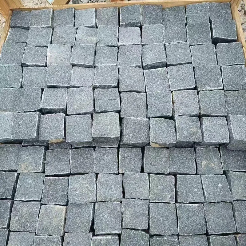 Outdoor Landscaping Driveway 654 Granite Small Size Cube Stone for Paving