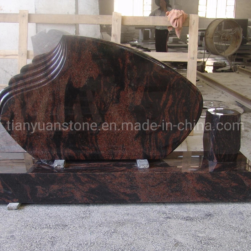 Customize Shanxi Black/G603/G664/G623 Granite Stone Europe Monuments Tombstone