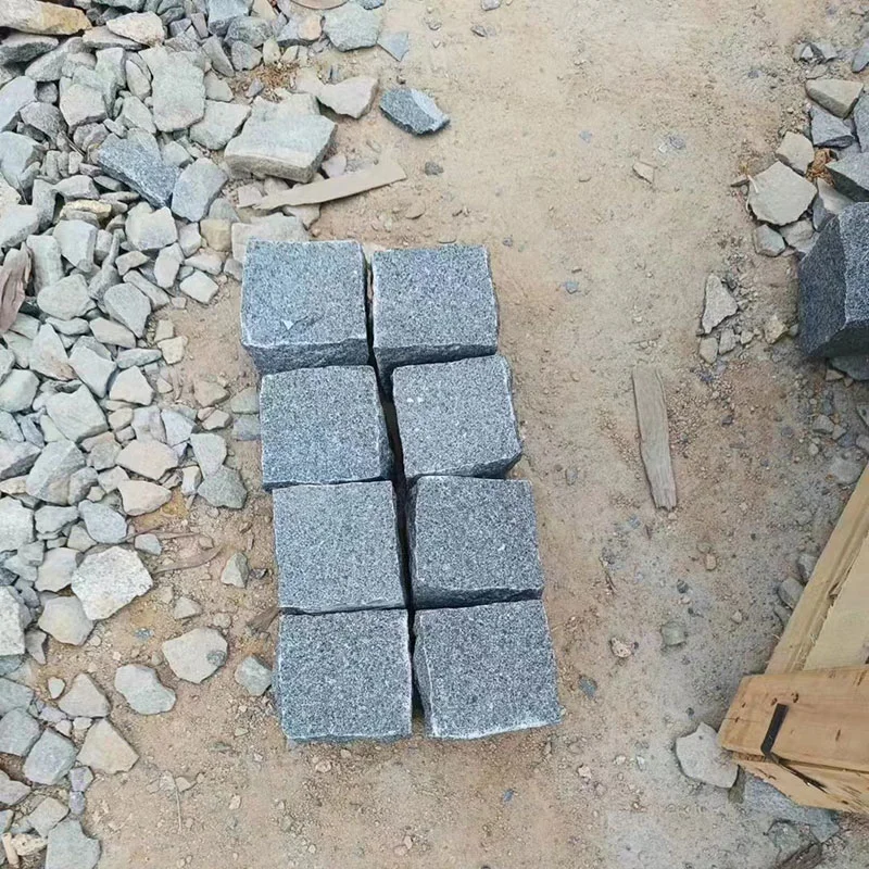 Outdoor Landscaping Driveway 654 Granite Small Size Cube Stone for Paving