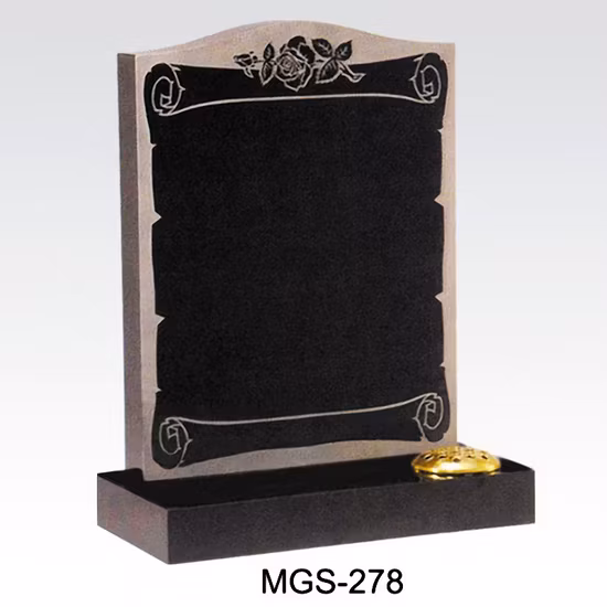 Gray Granite Upright Gravestone Headstone Tombstone Monument